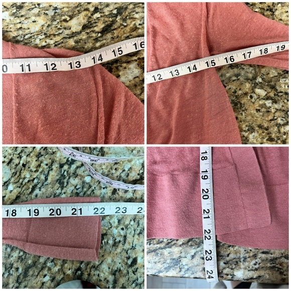 Ann Taylor Linen Cardigan Sweater Womens Pink Barbie Preppy Casual Modest XS - Picture 5 of 7